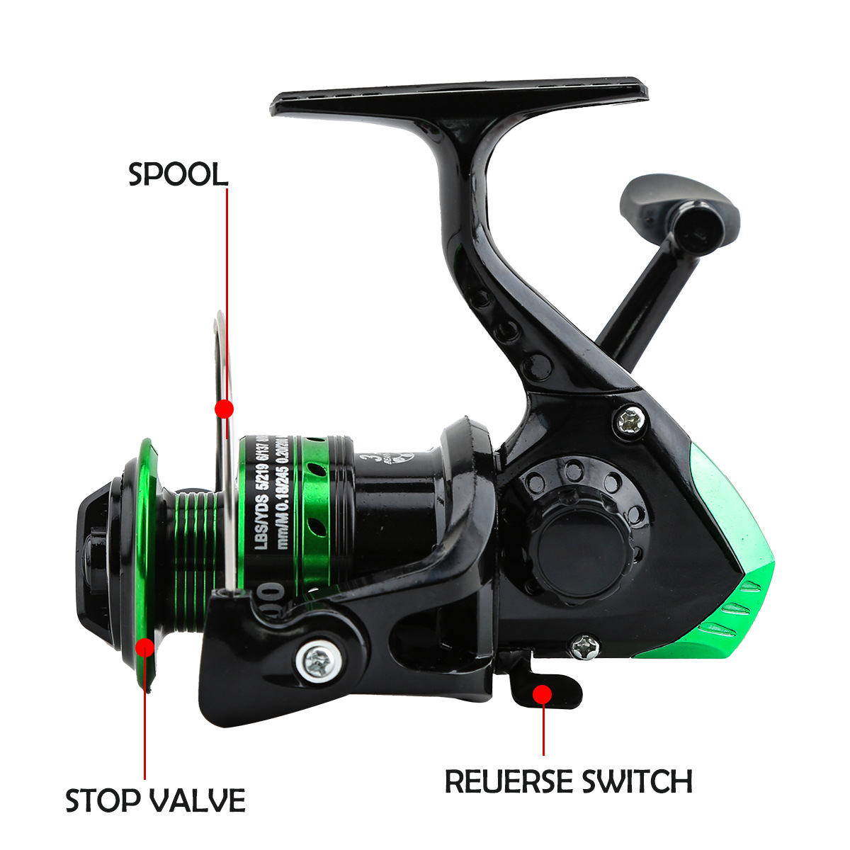 بكرة صيد معدنية دوارة بنسبة تر - مراجعة Ice Fishing Reel وسعره