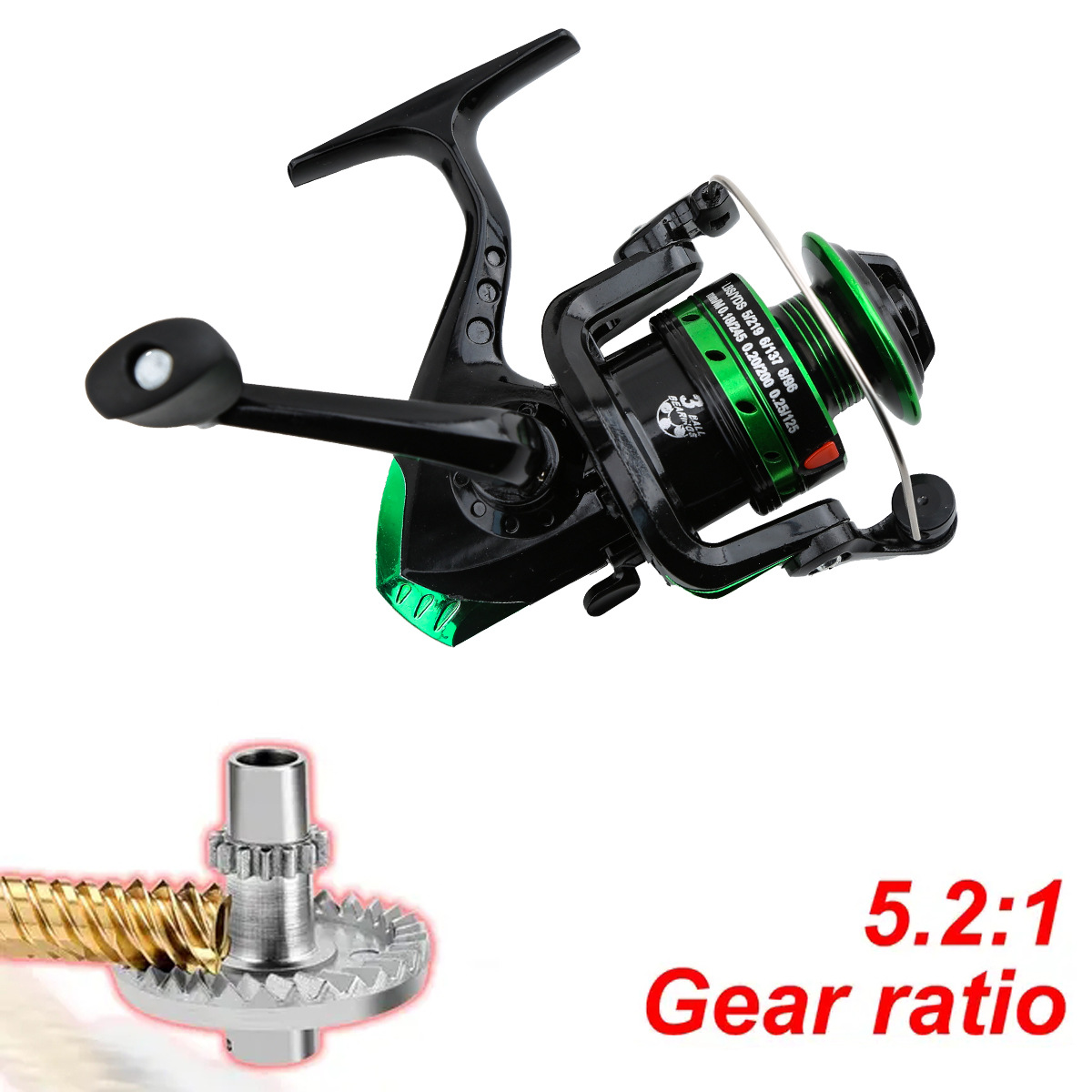بكرة صيد معدنية دوارة بنسبة تر - مراجعة Ice Fishing Reel وسعره